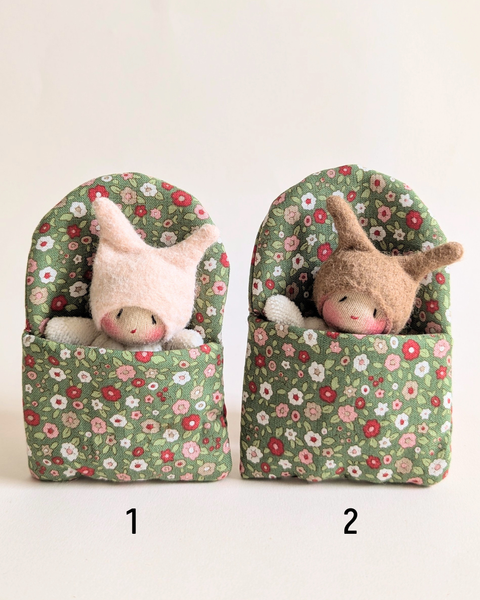 Tiny Worry Bugs with sleeping bags