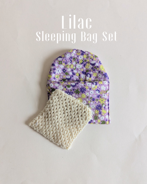 Lilac-Sleeping Bag Set