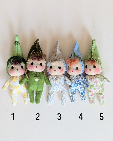 Tiny Summer Pixies - greens & blues