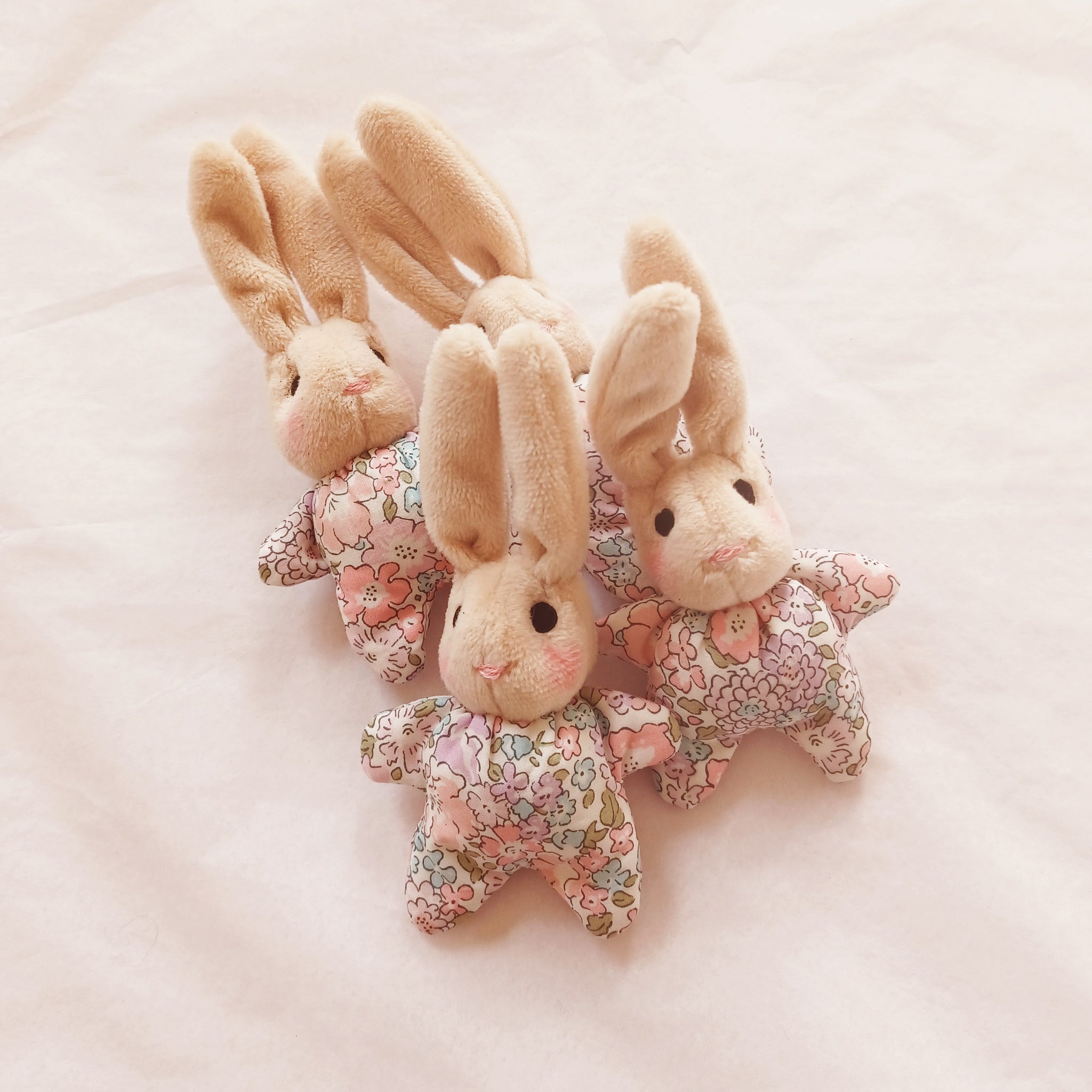 Tiny bunnies - 'Michelle'Liberty print, ears up