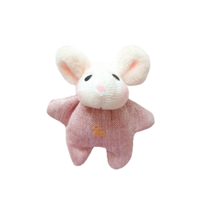 Tiny Linen Mouse - Berry
