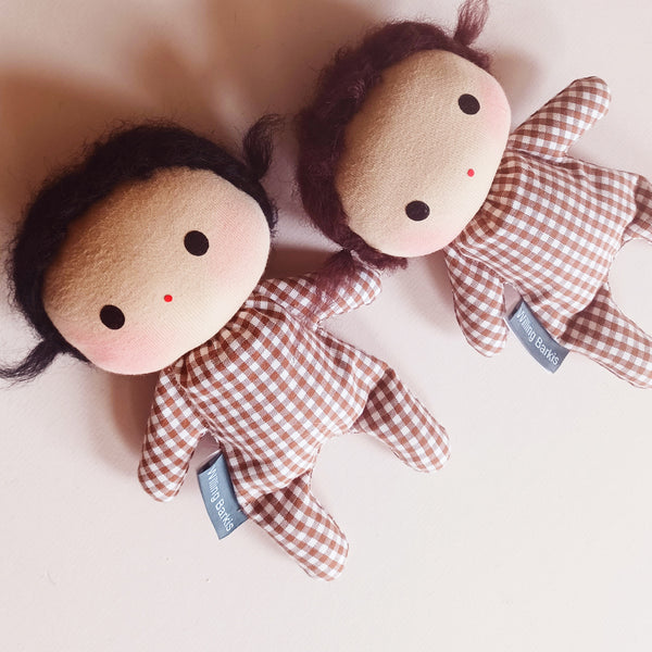 Baby Doll - Gingham check 25cms tall