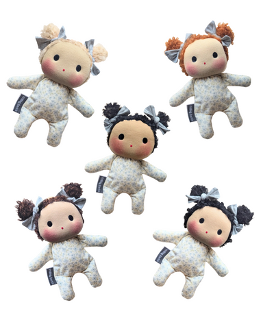Baby Dolls - made to order wearing blue floral