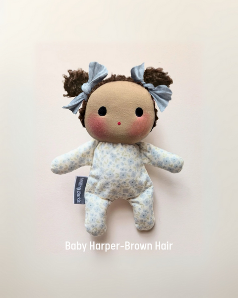 Baby Dolls - made to order wearing blue floral