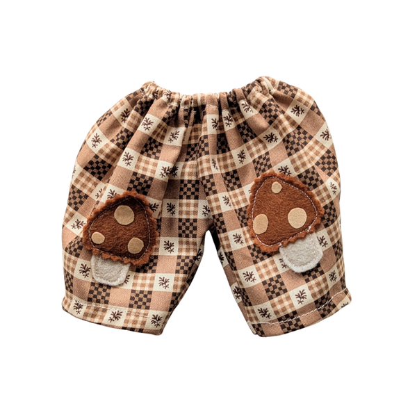 Brown Checked Mushroom trousers