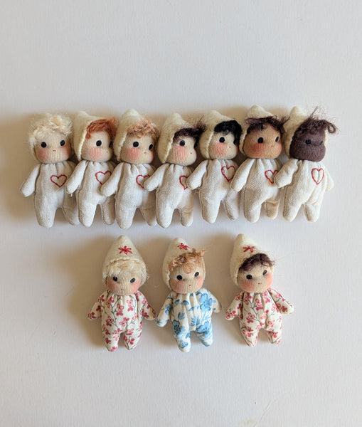 PRE-ORDER 'Little Sweet Nothings' teeny dolls - choose hair and skin colour