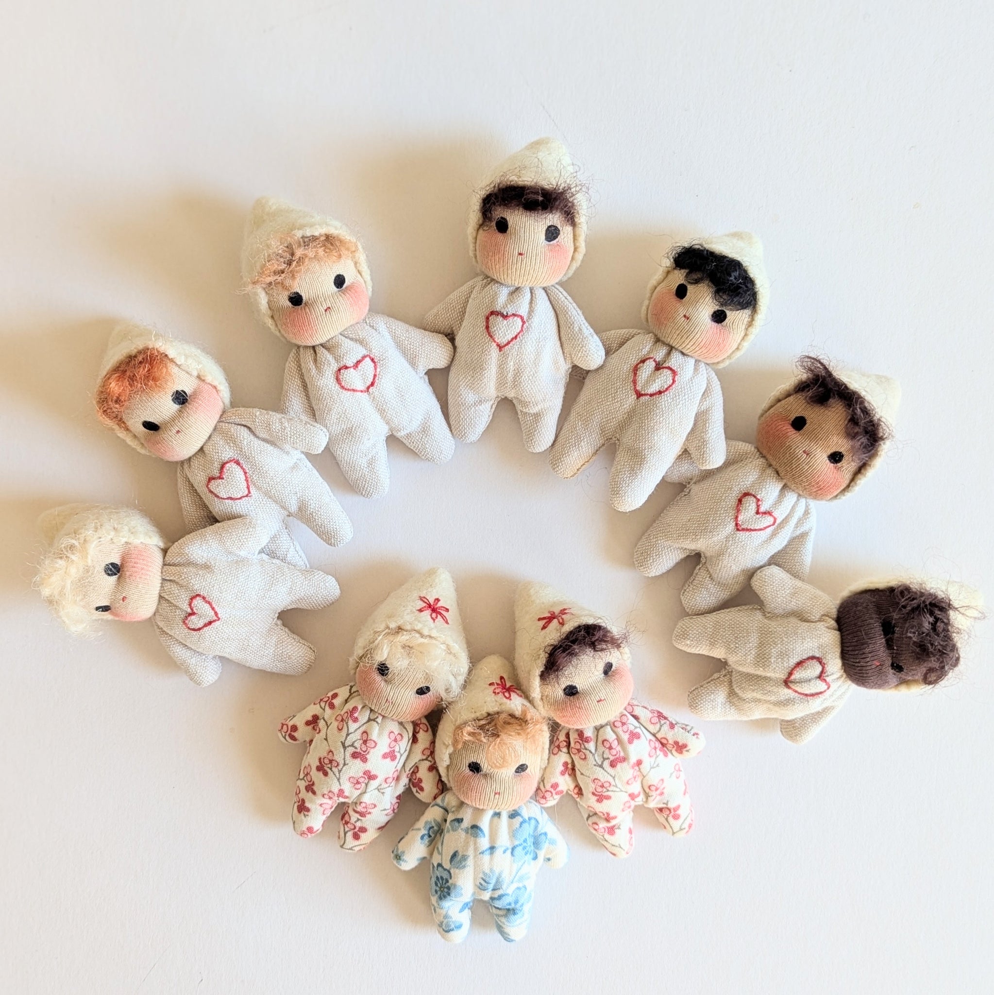 PRE-ORDER 'Little Sweet Nothings' teeny dolls - choose hair and skin colour