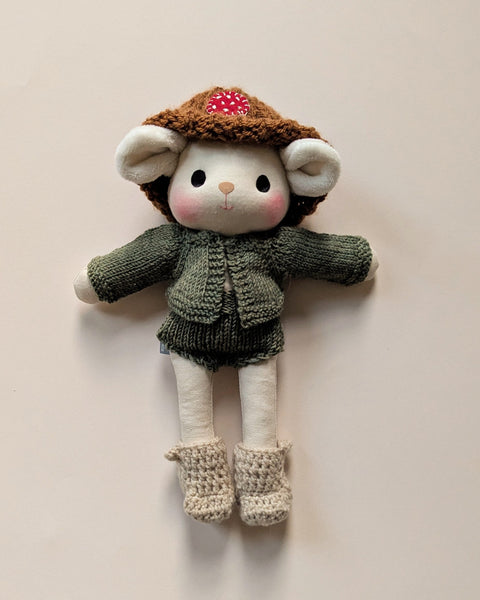 Cropped cardigan and bloomer set