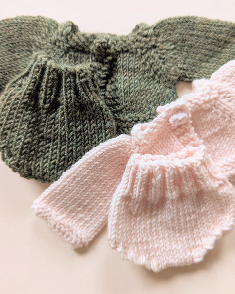 Cropped cardigan and bloomer set