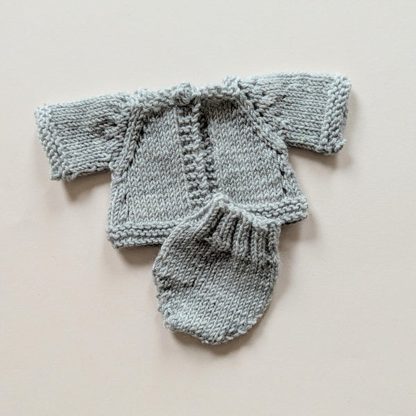 Cardigan set Sea Foam blue  (full length)