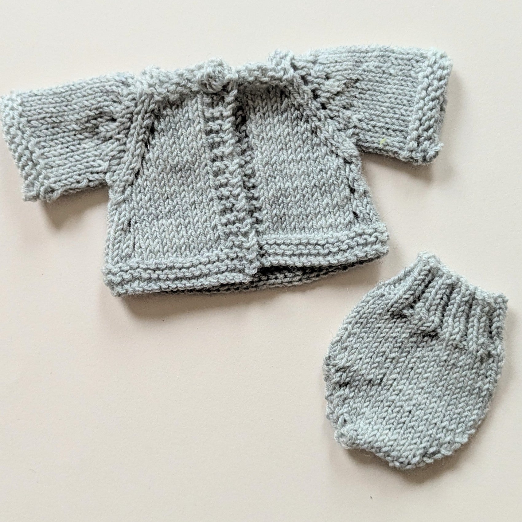 Cardigan set Sea Foam blue  (full length)