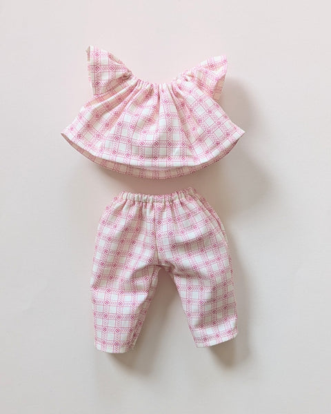 Pink Check Doll Pyjamas