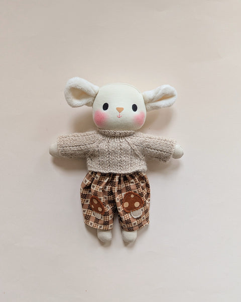 Brown Checked Mushroom trousers