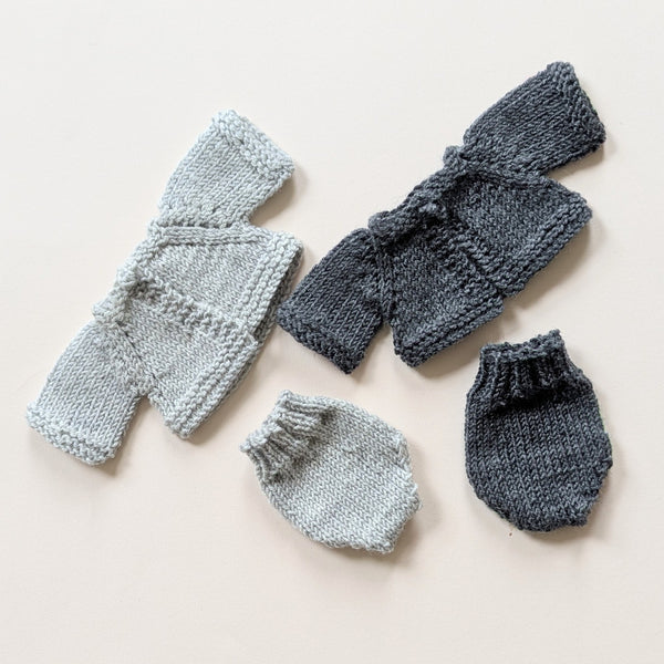 Cropped cardigan and bloomer set