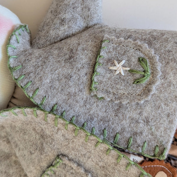 Embroidered wool jacket