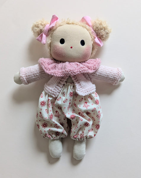 Organic wool neck ruffle