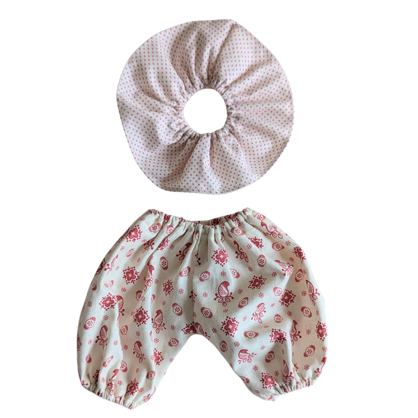 Pantaloon and ruffle set Paisley & Spots