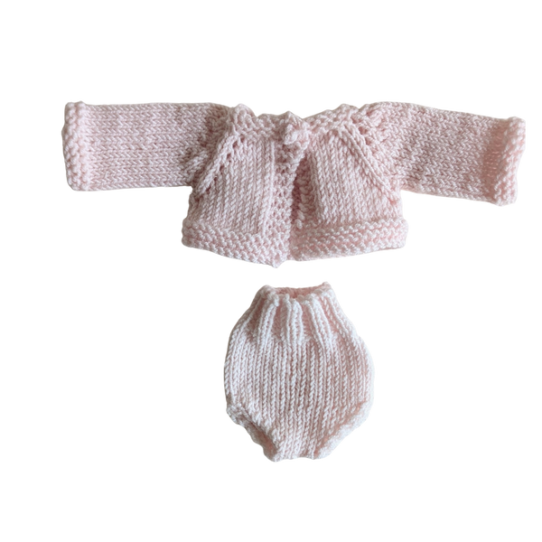 Shell pink Cardigan & Bloomers