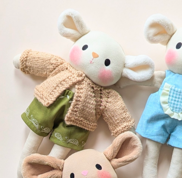 Chunky cardigan and bloomer set - caramel