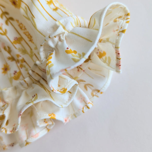 Frivolous summer frock - yellow