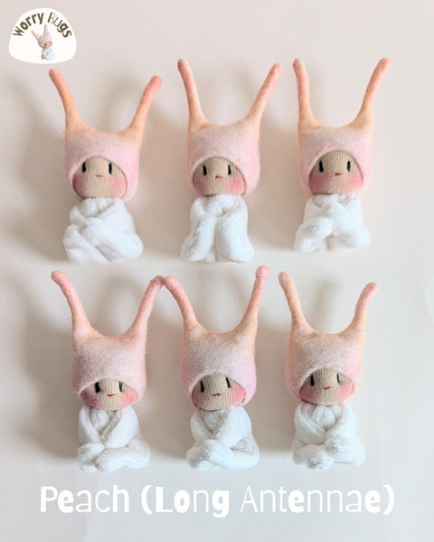 Worry Bugs - Peach(Long Antennae)