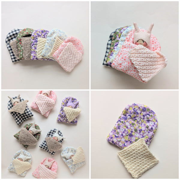 Sleeping bag & blanket set (for worry bugs)