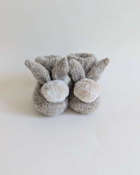Fluffy bunny booties 0-6m